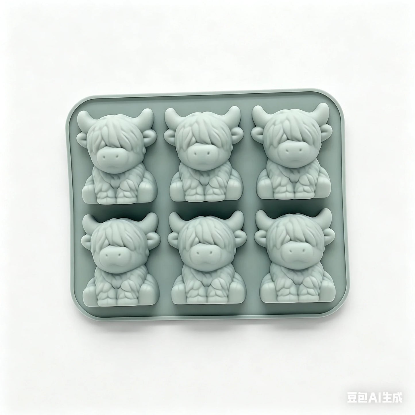 Highland Cow Silicone Ice Cube Mould – Cute 3D Ice Tray for Drinks & Cocktails