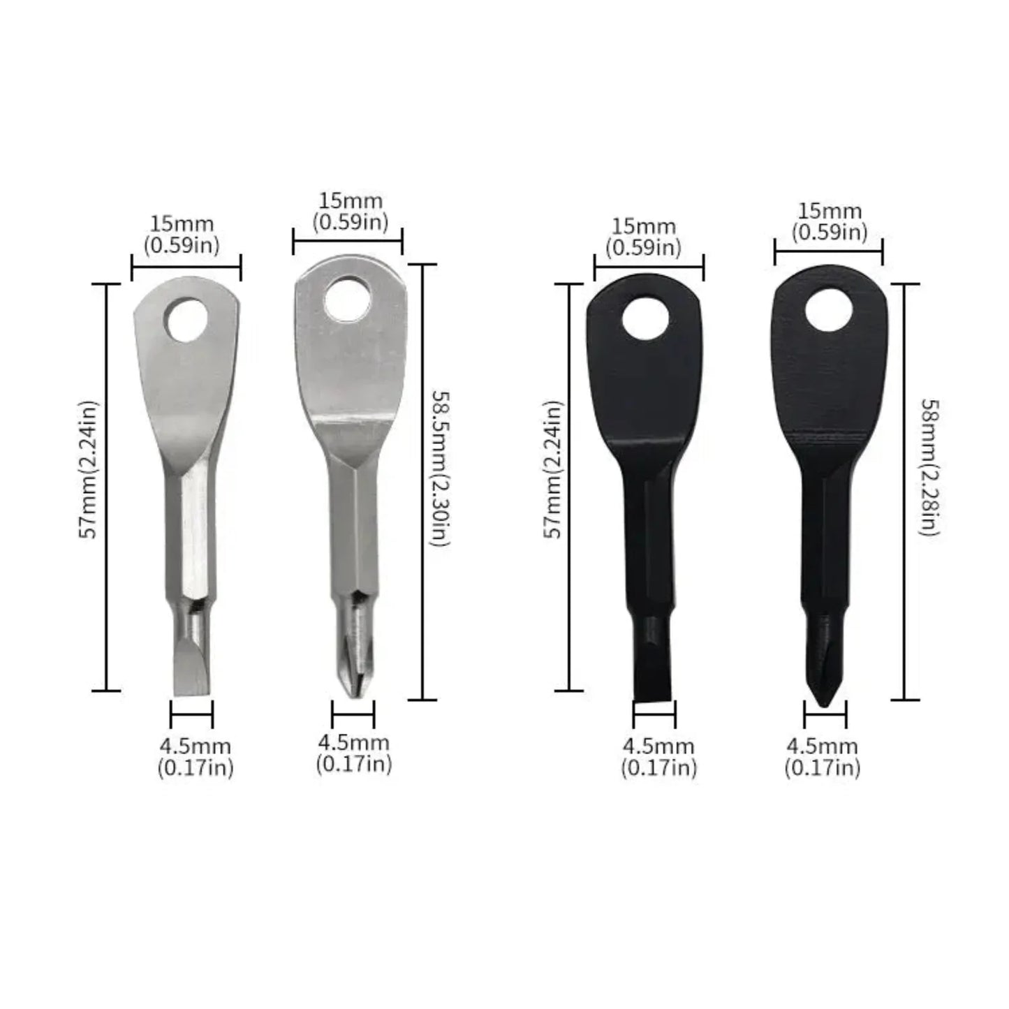 Mini Keychain Screwdriver Tool – Phillips & Slotted (2 colours available)