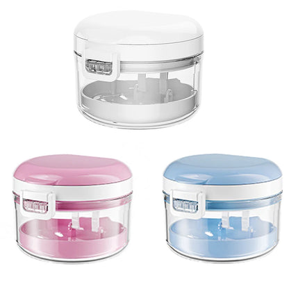 Portable Retainer & Denture Storage Case – Double Layer Protective Box
