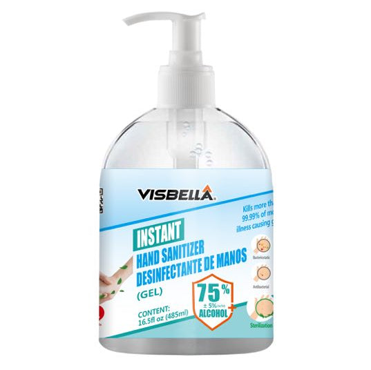 1 x 485ml HAND SANITISER Instant Gel Alcohol Sanitizer - salelink.co.nz