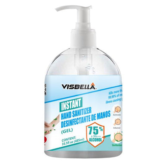1 x 485ml HAND SANITISER Instant Gel Alcohol Sanitizer - salelink.co.nz