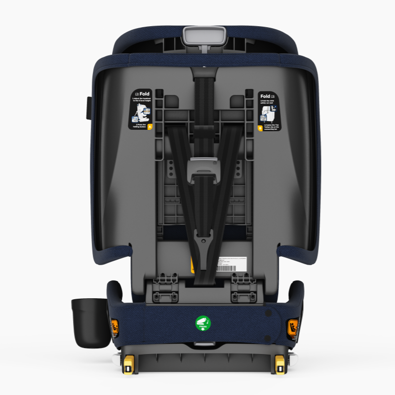 Travel Pram – FlexGo Lightweight Auto Folding Stroller with ISOFIX Booster Seat  (Blue)