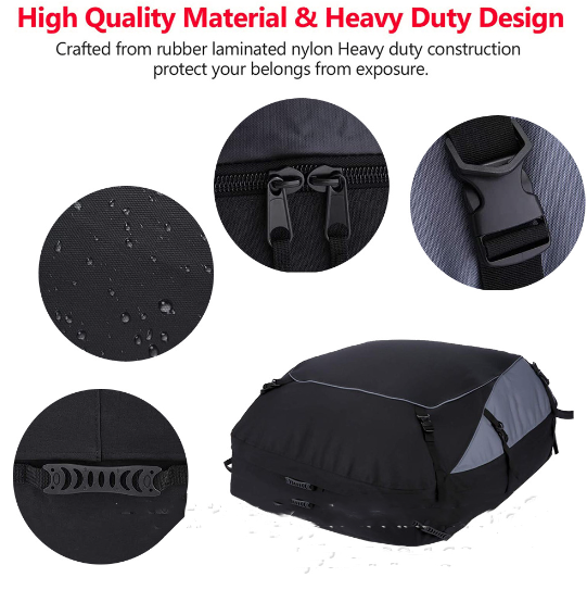 160x110x45CM Soft-Shell Vehicle Rooftop Cargo Carrier Bag