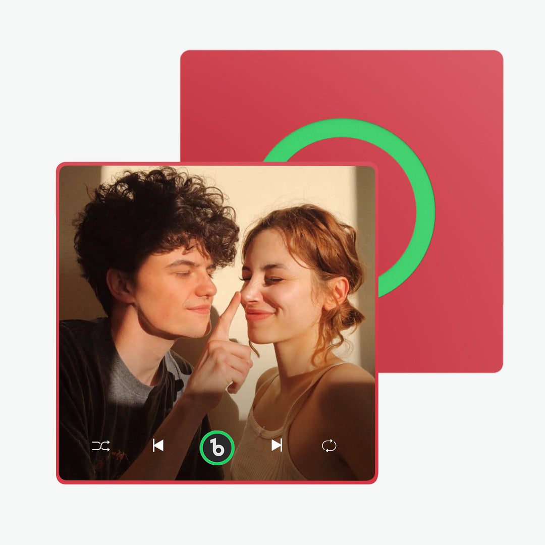 FridgeBeats Framed Custom Music Fridge Magnet New 4.0 Upgrade Custom Music And Photo Fridge Magnet Supports Bluetooth Connectivity