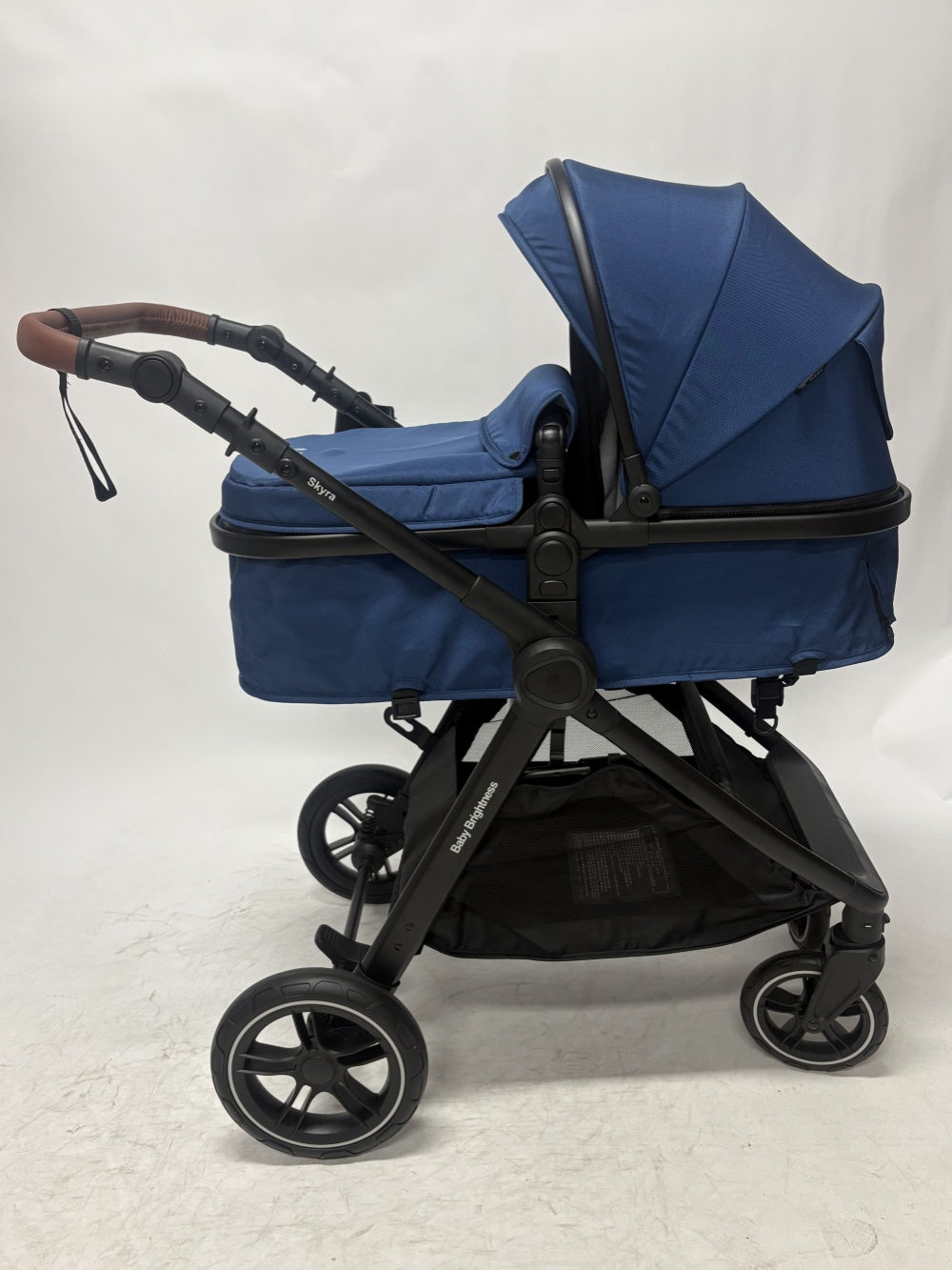 Pre-order Baby Brightness Newborn 4-in-1 Travel System with Bassinet, Capsule, ISOFIX Base & 360° Rotating Car Seat – Blue