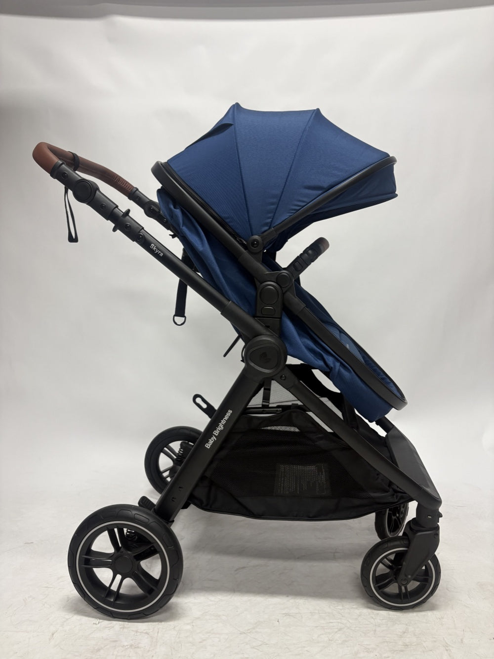 Pre-order Baby Brightness Newborn 4-in-1 Travel System with Bassinet, Capsule, ISOFIX Base & 360° Rotating Car Seat – Blue