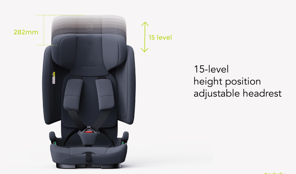 Travel Pram – AirGo Lightweight Stroller with ISOFIX Booster Seat (Black) - image 18