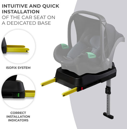 Pre-order Skyra 2-in-1 Newborn Pram & Bassinet Stroller with Car Seat and ISOFIX Base (Black/Gold) - image 35