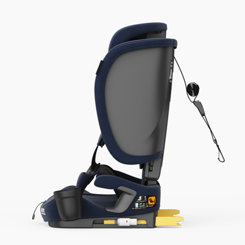 Travel Pram – FlexGo Lightweight Auto Folding Stroller with ISOFIX Booster Seat  (Blue)