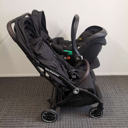 Double Pram – FlexGo Duo with Infant Capsule and Rotating ISOFIX Base(Beige)