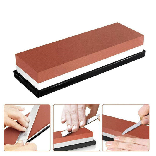 Dual Water Stone 3000/8000 Whetstone Knife Sharpener Sharpening Flattening