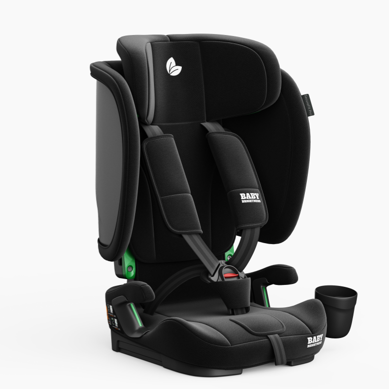 Travel Pram – FlexGo Lightweight Auto Folding Stroller with Booster Seat  (Black)