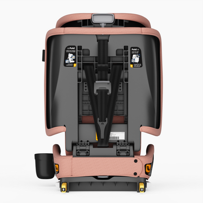 Baby Brightness AirGo Lightweight Compact Travel Pram and Portable ISOFIX Travel Booster Car Seat Pink