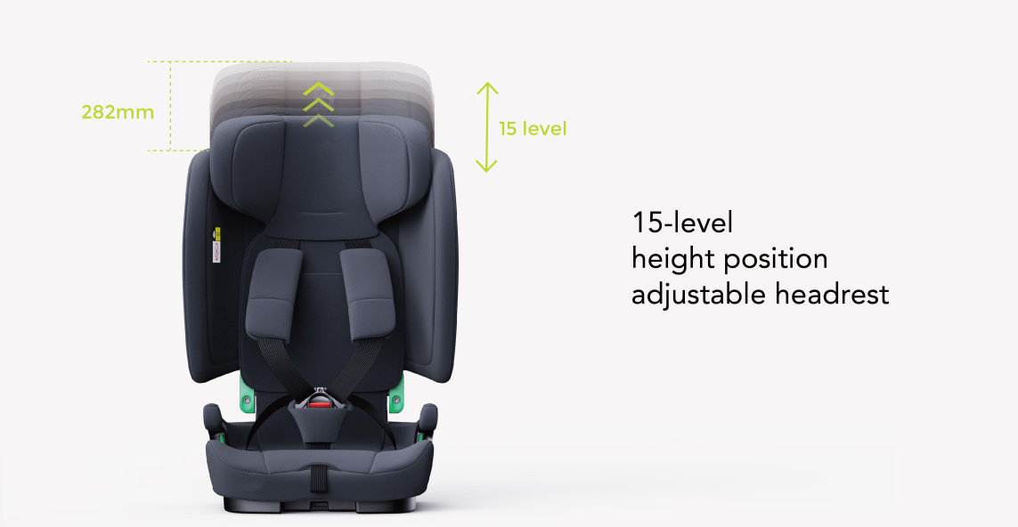 Travel Pram – FlexGo Lightweight Auto Folding Stroller with Booster Seat  (Black)