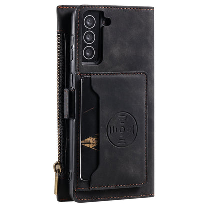 Samsung S21 Case Wallet Zipper - Black