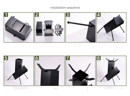 Rocket Stove 34x25x49cm
