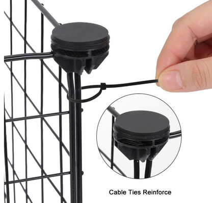 Puppy Fence with Cable Ties