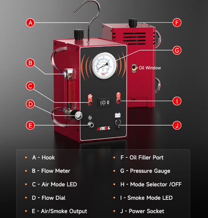 ANCEL S300 Automotive Smoke Machine Leak Detection Tester