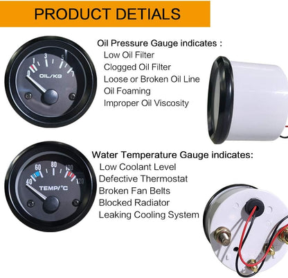 3in1 Car Meter Auto Gauge - salelink.co.nz