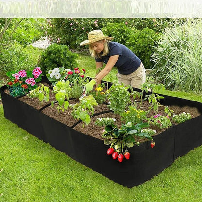 180x90x30cm Extra Large Fabric Raised Bed Garden Plant Flower Grow Bag