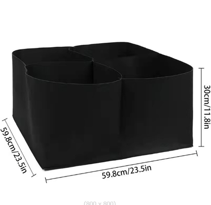60x60x30CM Vegetable Planting Bag Fabric Raised Bed Garden Plant Flower Grow Bag