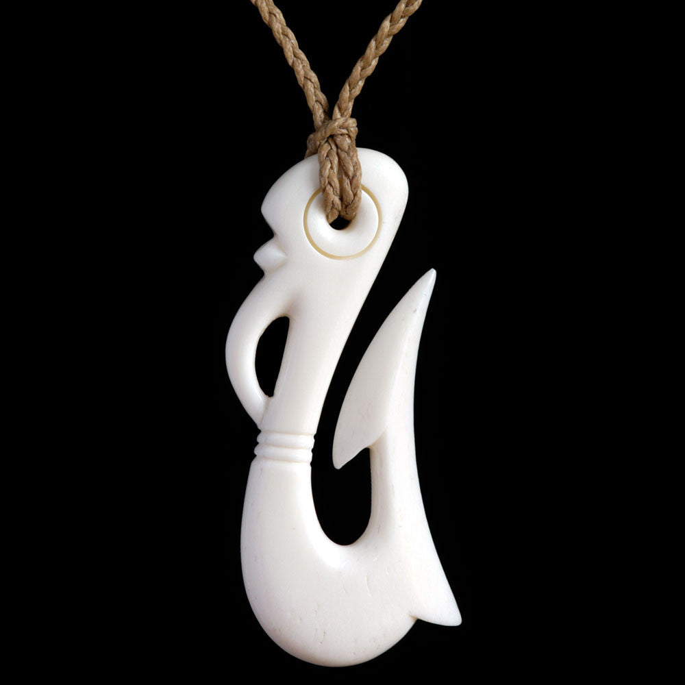 Stevie Ray Matau hand crafted bone pendant Large 63mm Long (2.5")