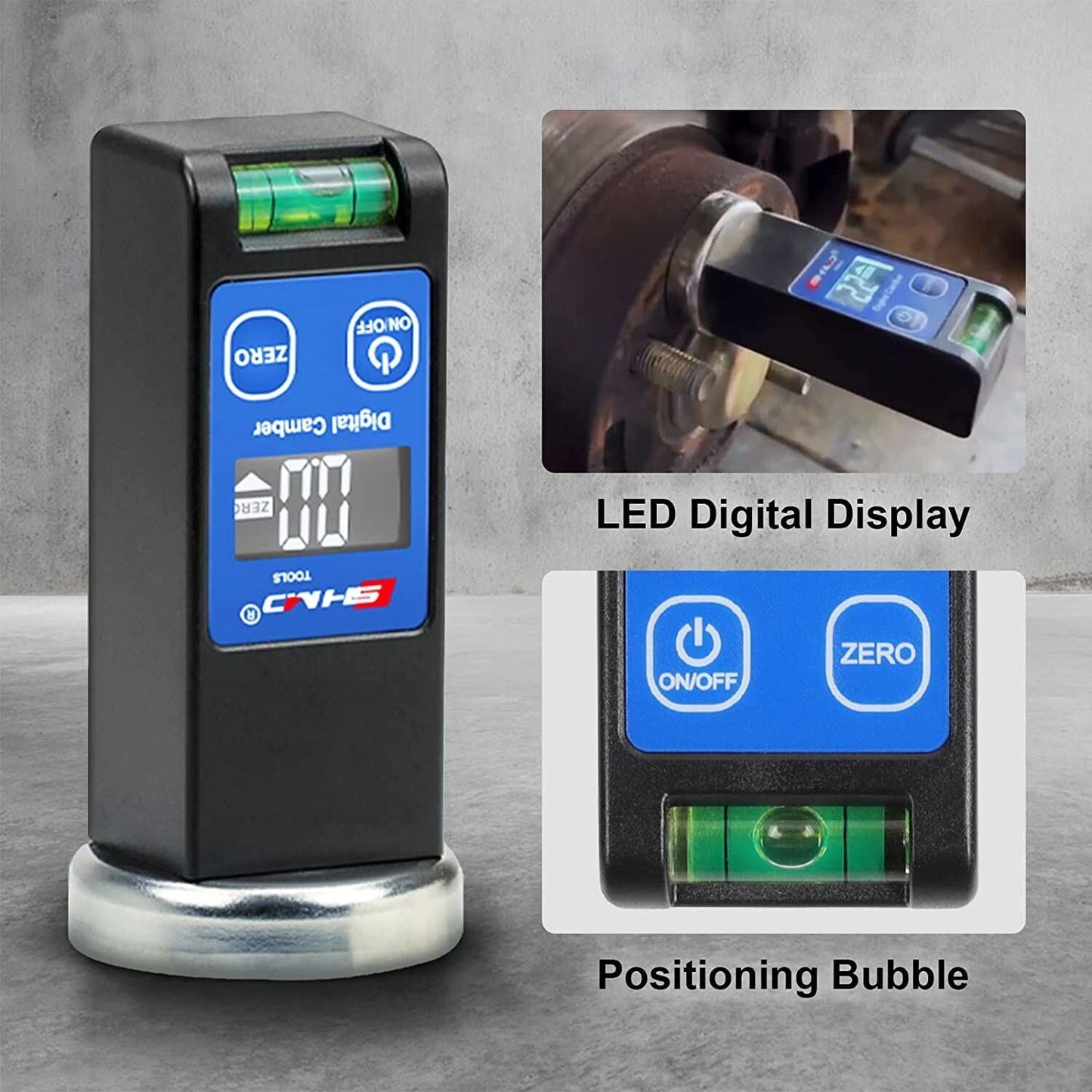 Digital Caster Camber Gauge Car Truck LCD Strut Magnetic Wheel Alignment Tool