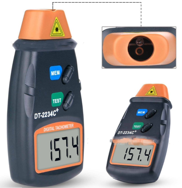 LCD Laser Photo Tachometer RPM Tester Speed Meter