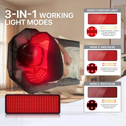 Red Infrared Light Therapy Belt – Wearable LED Therapy Wrap
