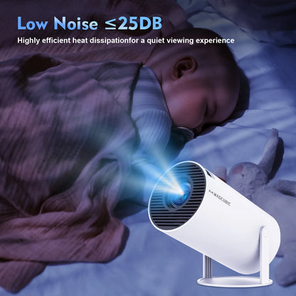 MAGCUBIC HY300 PRO Smart Projector – Android 14 WiFi 6 Bluetooth Home Cinema Projector