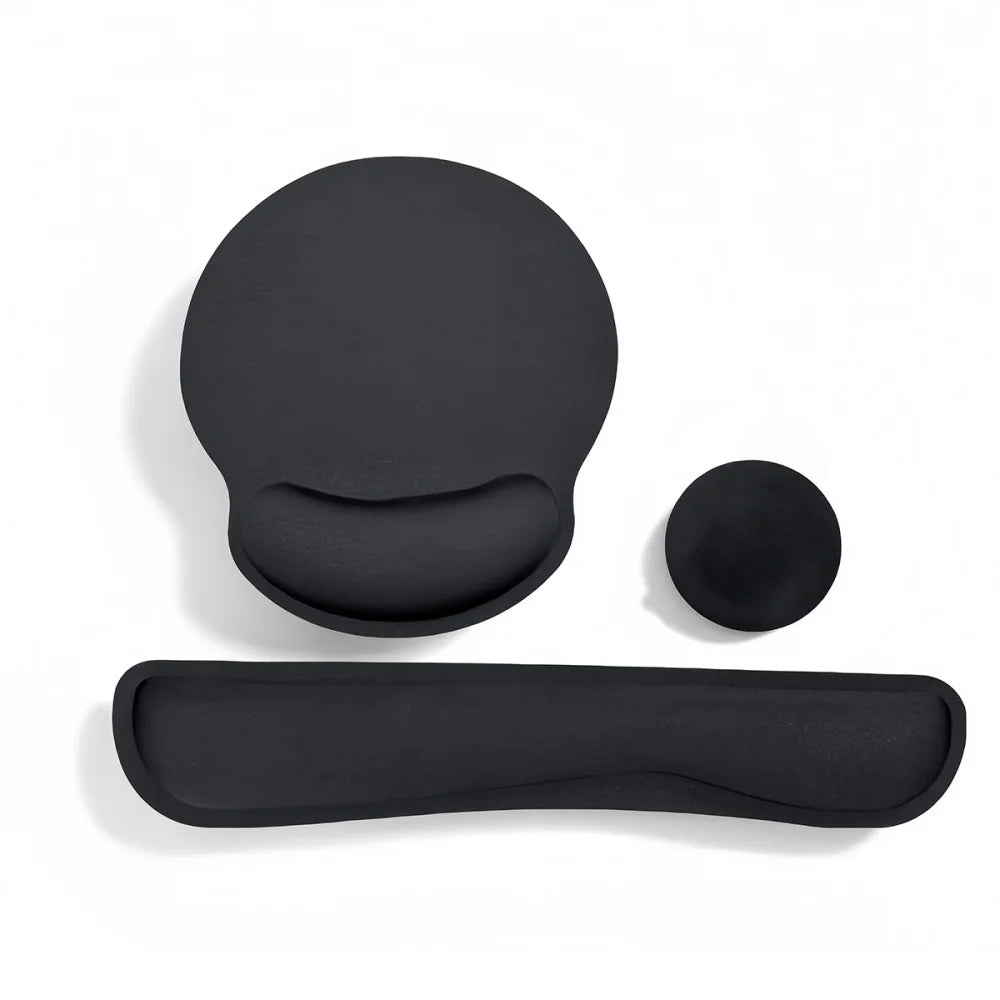 Ergonomic Keyboard Wrist Rest & Mouse Pad Set – 3-Piece Memory Foam Support Kit