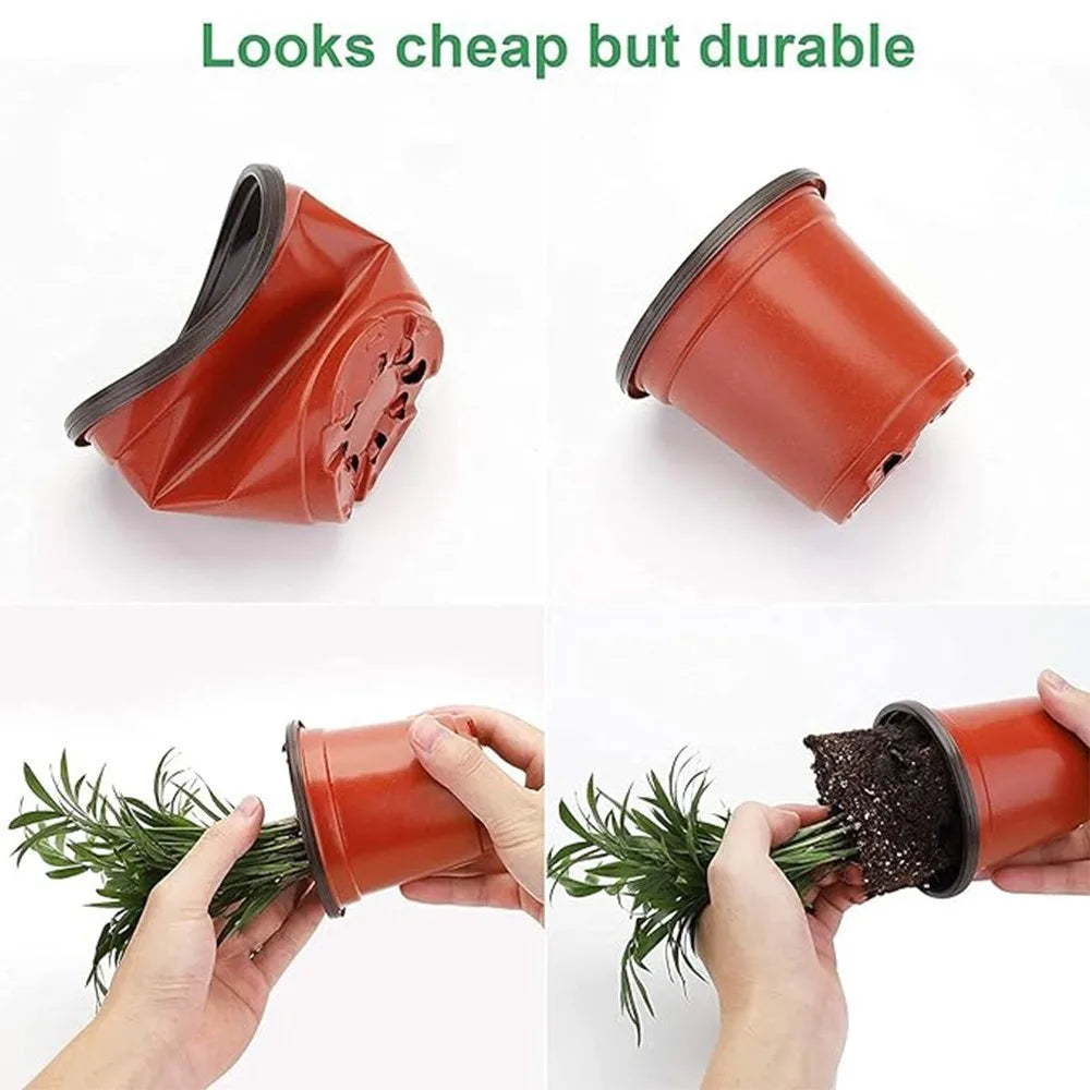 18-Piece Mini Seedling Pot Set with Humidity Domes – 9 Pots & 9 Clear Covers