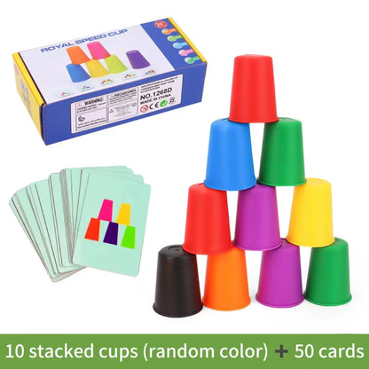 Mini Colour Stacking Cup Game – 60-Piece Matching & Speed Challenge