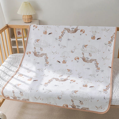 Reusable Waterproof Baby Changing Mat – 50 × 70cm Cotton Nappy Change Pad