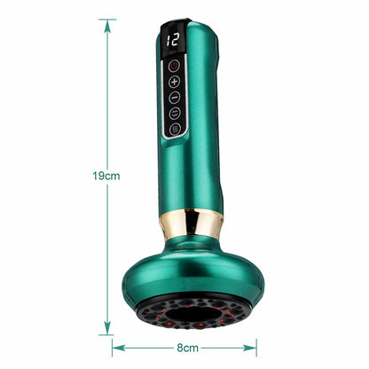 Smart Heated Cupping Massager – Rechargeable Gua Sha & Suction Therapy Device