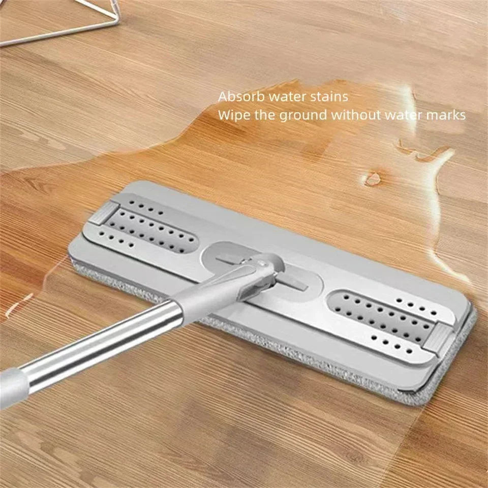 Self-Washing Flat Mop & Bucket Set – Hands-Free Microfiber Floor Cleaning System