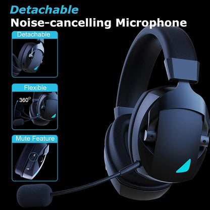 Wireless Gaming Headset for PS5, PC & Switch with Mic