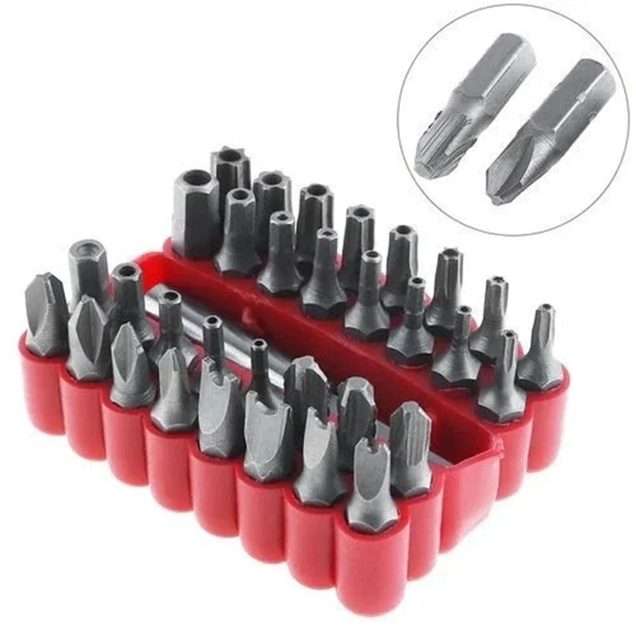 Tamper-Proof Security Bit Set with Holder (33pcs)