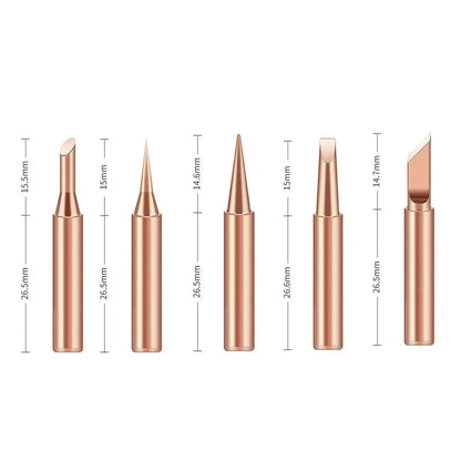 Soldering Iron Copper Tip Set - 900M (5pcs)