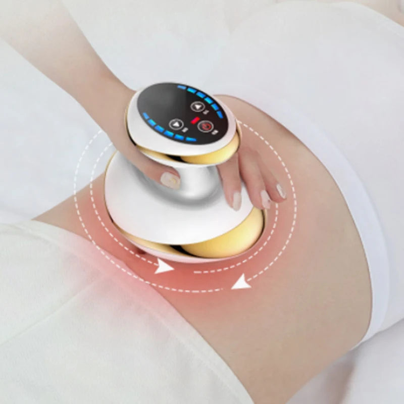 Electric Heated Gua Sha & Cupping Massager – Rechargeable Body Massage Device