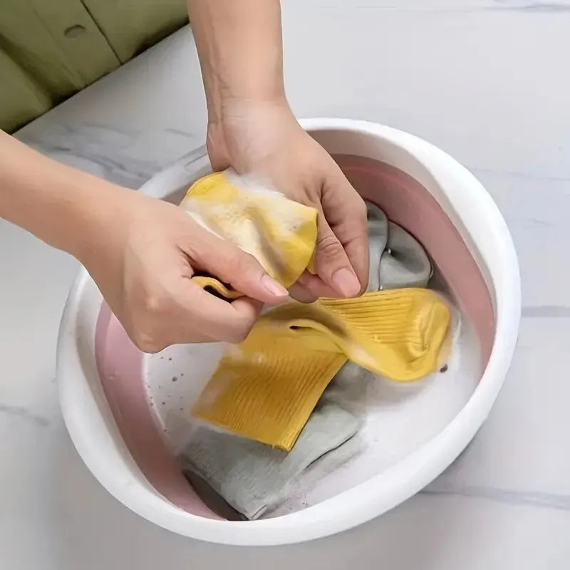 Collapsible Foot Soak Basin – Foldable Pedicure & Multi-Purpose Wash Tub