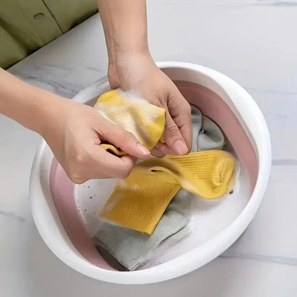 Collapsible Foot Soak Basin – Foldable Pedicure & Multi-Purpose Wash Tub