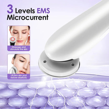 EMS Face Lifting Device – LED Therapy & Hot Compress Massager