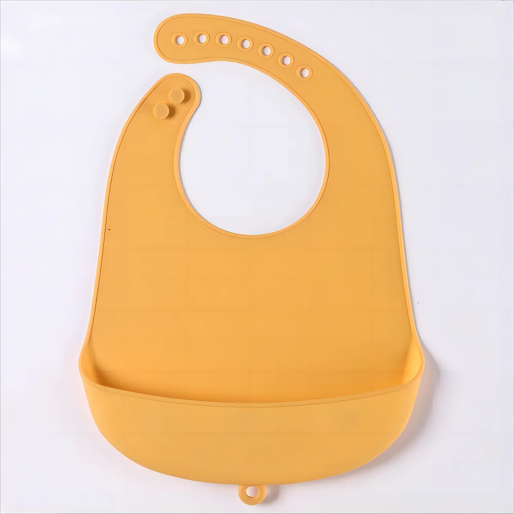 Silicone Baby Bib – Waterproof Food Catching Feeding Bib