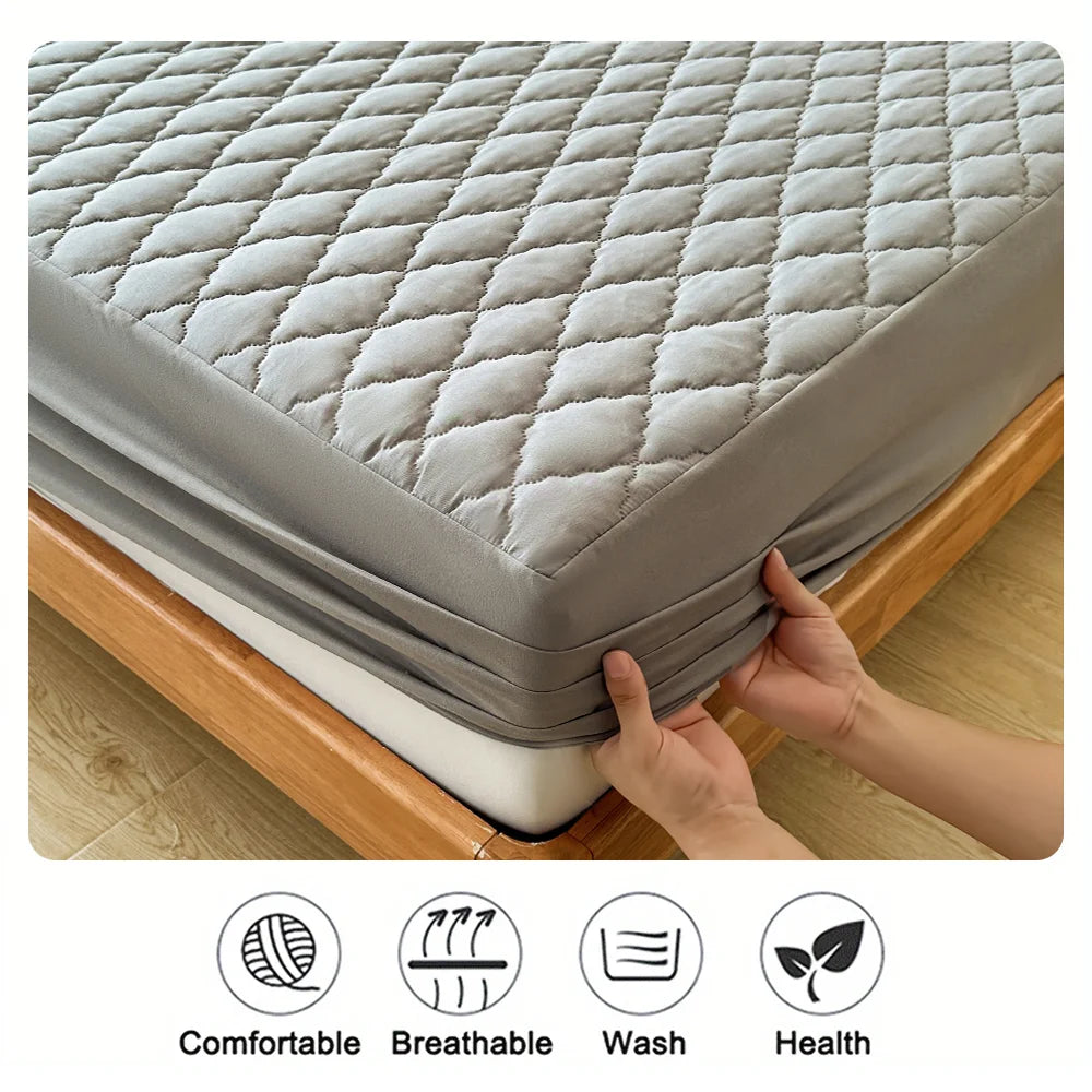 Waterproof Mattress Protector – Deep Fitted Mattress Cover | Soft Breathable Bed Protector