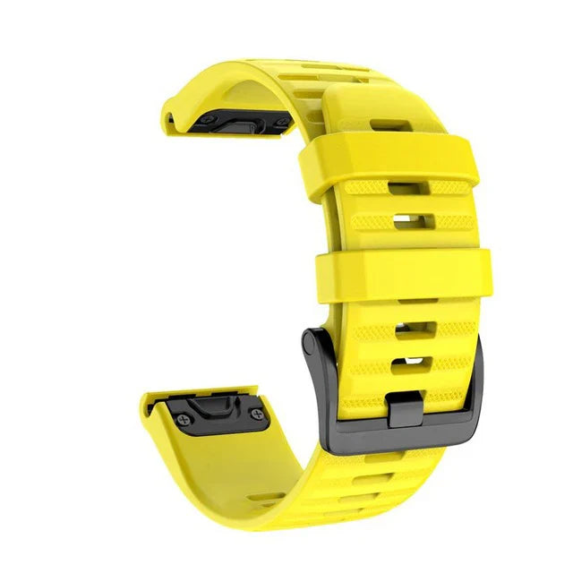 QuickFit Silicone Strap for the Garmin Descent MK1/MK2/MK2i, Enduro/2, Tactix Delta (26mm) (10 colours available)