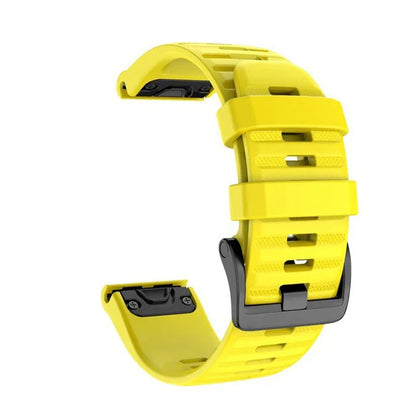 QuickFit Silicone Strap for the Garmin Descent MK1/MK2/MK2i, Enduro/2, Tactix Delta (26mm) (10 colours available)