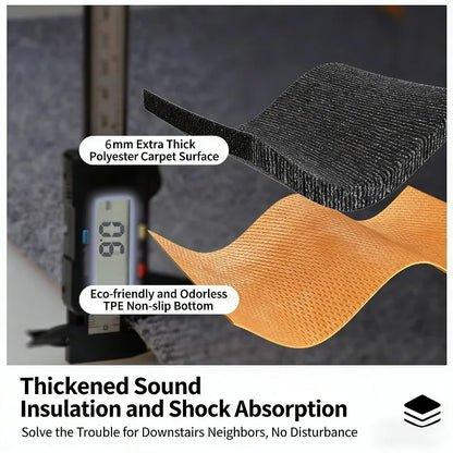 Plush Floor Protection Mat – Anti-Slip Rug for Gaming Chairs, Home Office & Gym Equipment