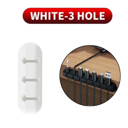 Adhesive Cable Clips – Self-Adhesive Cord Organisers for Desk, Charging & Home Office