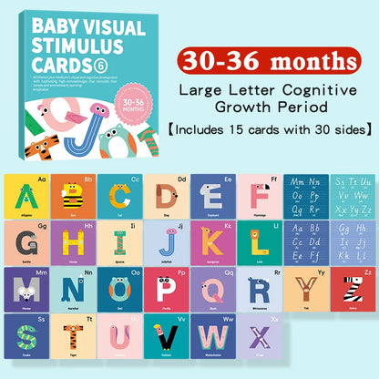 Montessori High Contrast Vision Cards – Black & White Baby Learning Cards